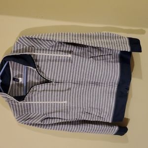 Striped Sport jacket Zip up Women Size Small by Gear